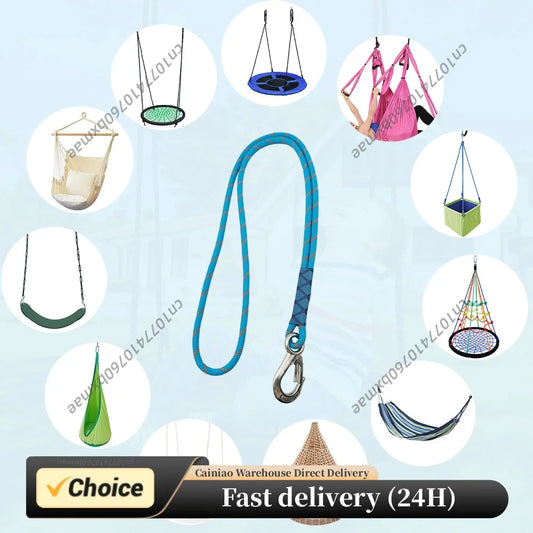 Hammock Straps with Heavy Duty Stainless Steel Hook for Outdoor Hammocks Chair and Trees Hang Kit Peaceful Pleasures Health and Wellness