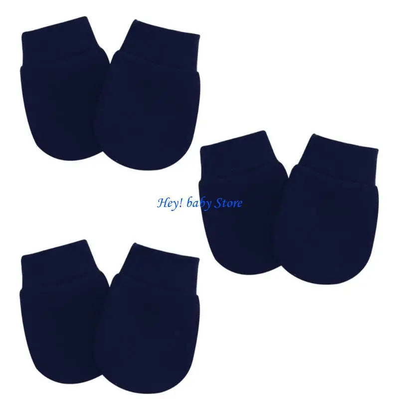 Baby Anti-Scratch Mittens | Newborn Face Protection Gloves 3-Pack