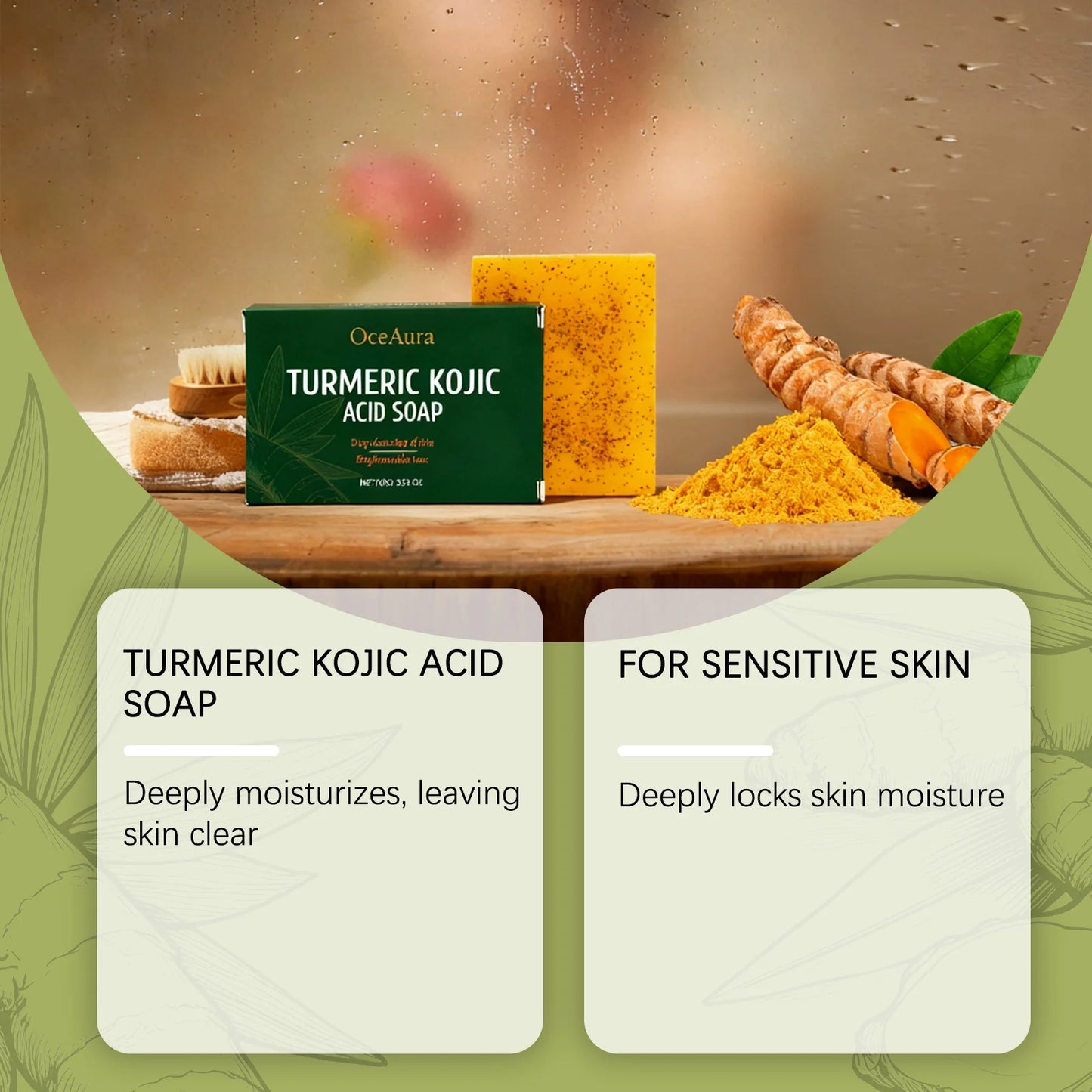 Turmeric Kojic Acid Soap – Dark Spot Remover & Brightening Bar