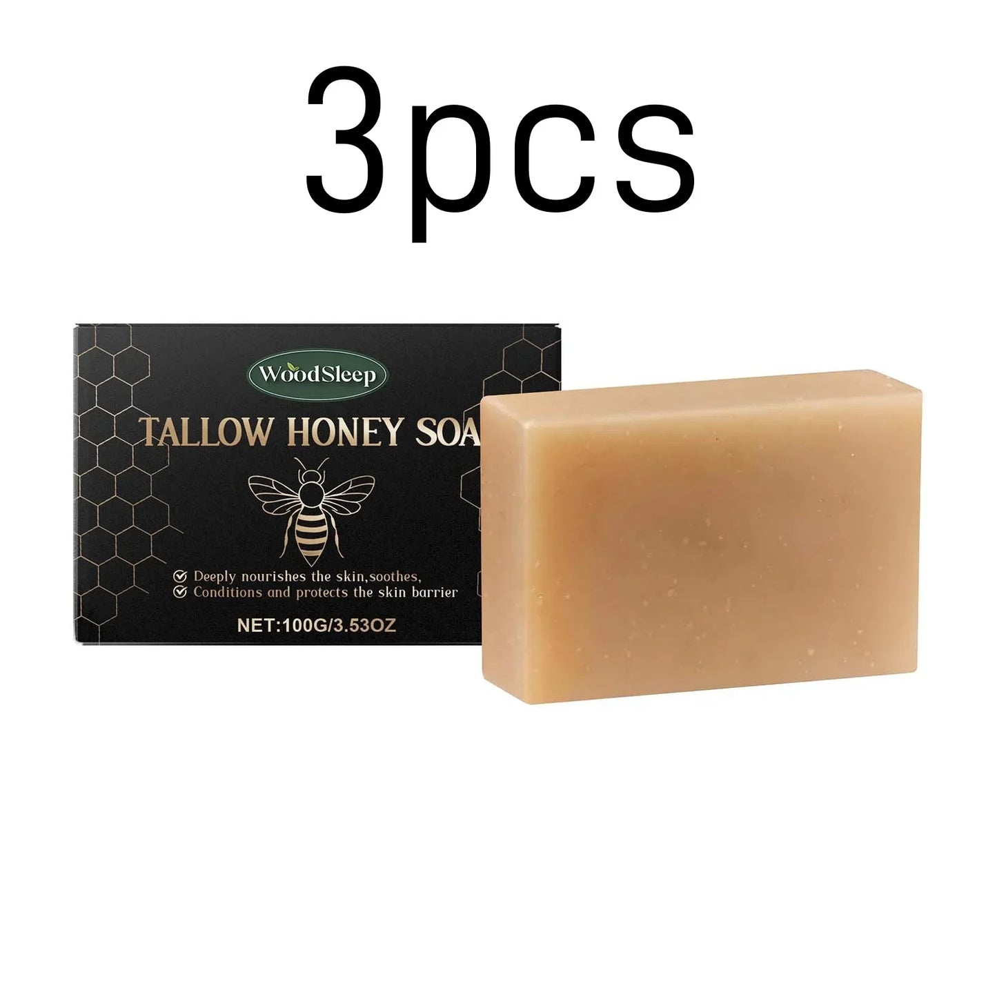 Woodsleep Tallow Honey Soap – Nourishing Moisturizing Bar