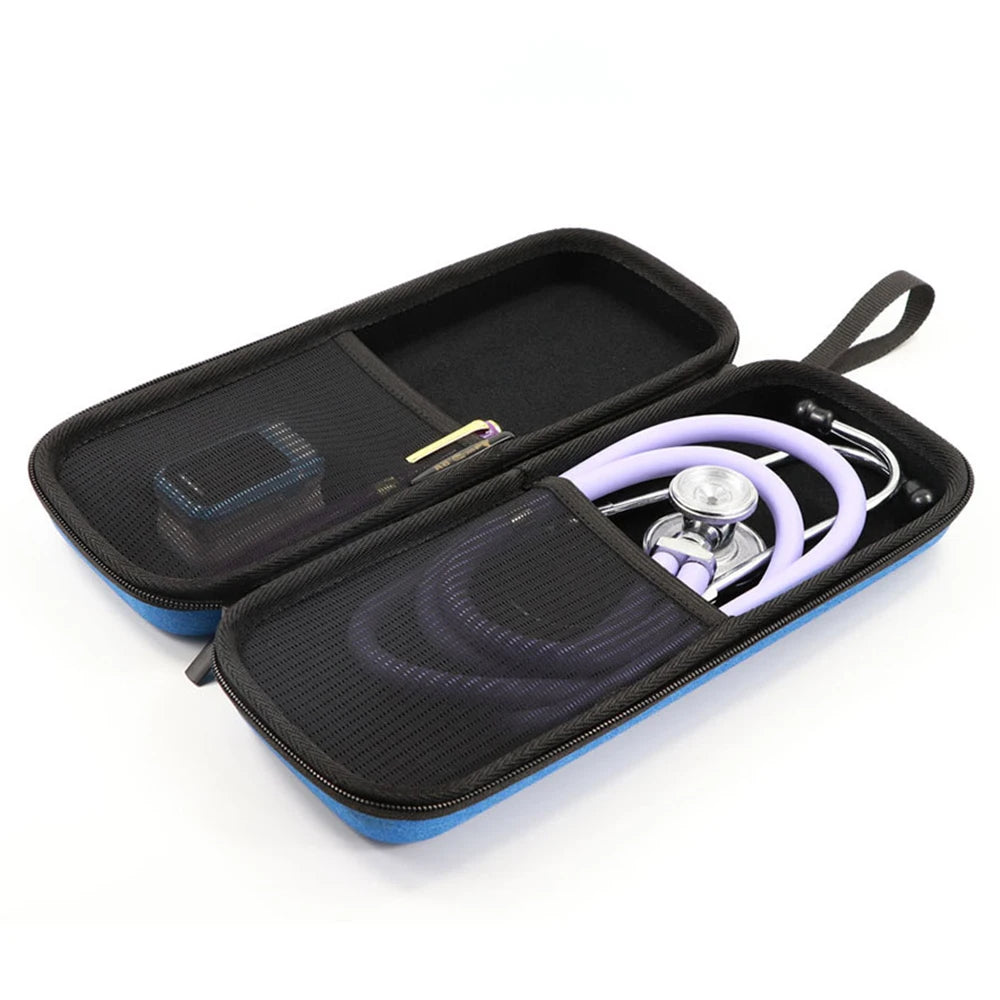 EVA Travel Portable Medical Stethoscope Storage Box First Aid Kit Mesh Pockets Case for 3M Littmann Cardiology III Stethoscope Peaceful Pleasures Health and Wellness