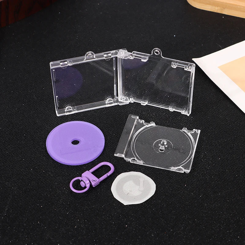 DIY Mini CD Case Keychain Pendant | Blank Album Cover Charm