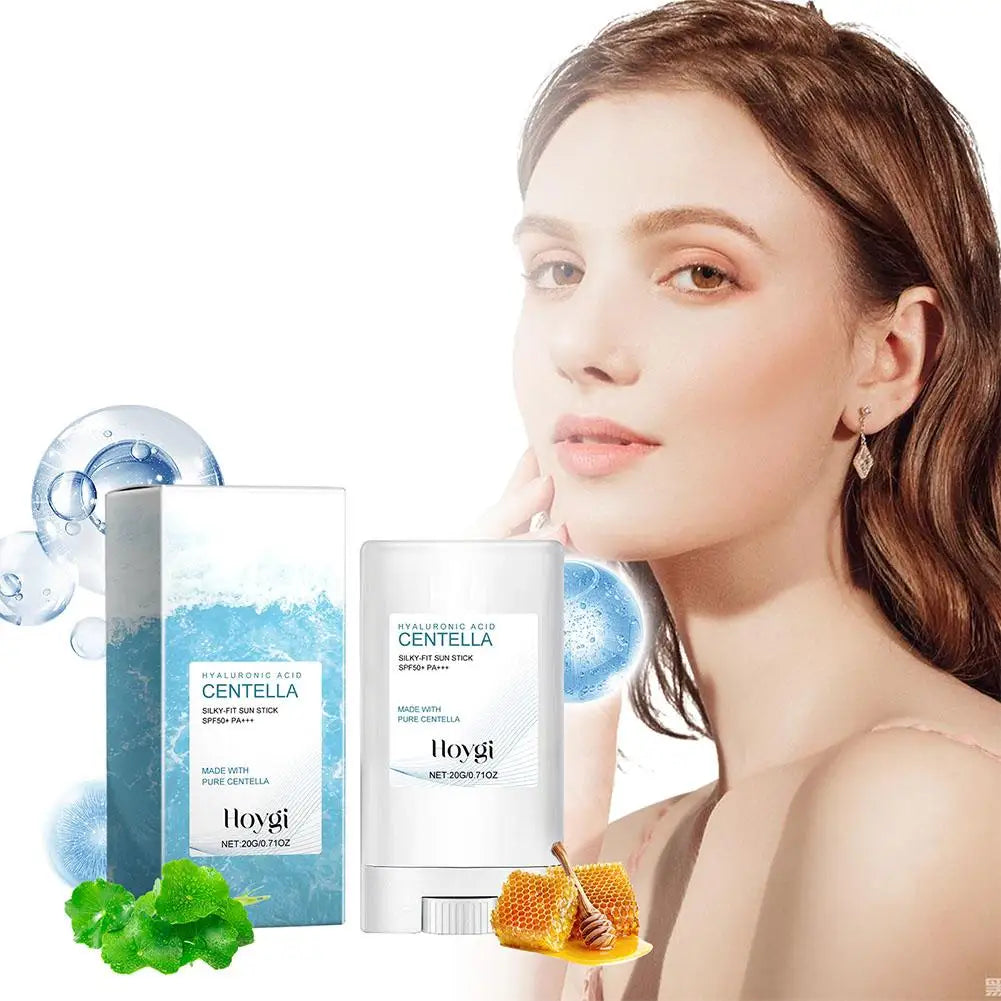 Hyaluronic Acid SPF50 PA Sunscreen Stick – Lightweight Moisturizing Face Sun Stick Peaceful Pleasures Health and Wellness