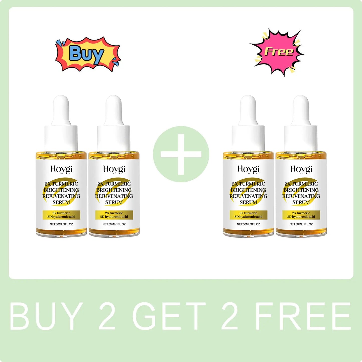 Turmeric Serum Dark Spot Corrector Moisturizing Replenishment Brightening Anti Oxidant Smoothing Pores Hyaluronic Acid Essence Peaceful Pleasures Health and Wellness Buy 2 Get 2 Free