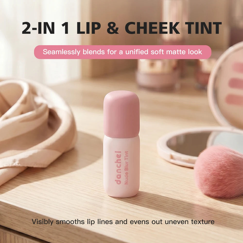 Nude Blur Tint Smudge‑proof Visibly Smooths Lip Lines Airy Matte Texture Lip gloss Wide Range of Shades 2-in 1 Lip & Cheek Tint Peaceful Pleasures Health and Wellness