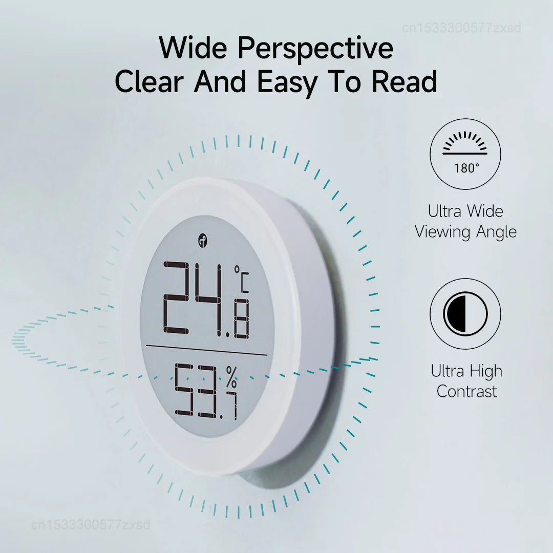 Qingping Indoor Temperature Humidity Monitor T Version Thread/BLE High-precision E-Link INK Thermometer work with Apple HomeKit Peaceful Pleasures Health and Wellness