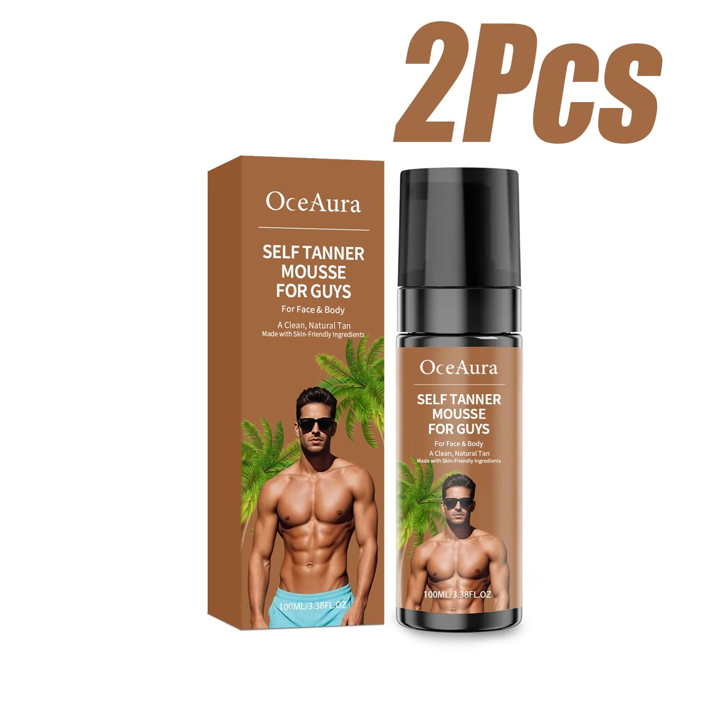 Self Tanner Mousse – Streak-Free Sunless Tan Foam | OceAura