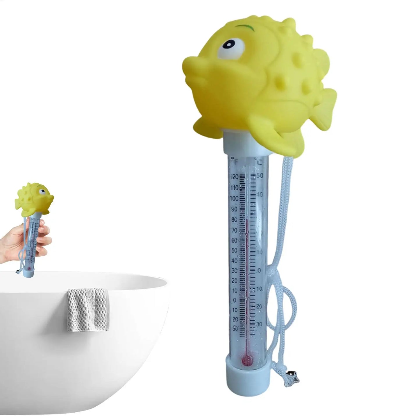 Pool Temp Gauge Cartoon Temperature Meter Pool Floating Easy Read Temp Gauge for Cold Plunge Hot Tub Ice Bath SPA Aquarium Pond Peaceful Pleasures Health and Wellness