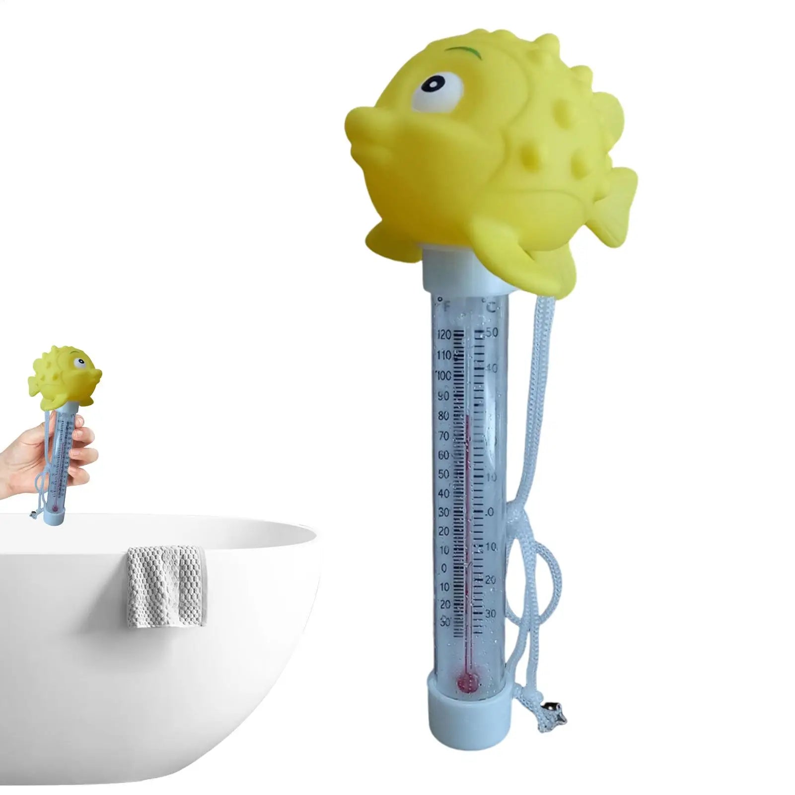 Pool Temp Gauge Cartoon Temperature Meter Pool Floating Easy Read Temp Gauge for Cold Plunge Hot Tub Ice Bath SPA Aquarium Pond Peaceful Pleasures Health and Wellness