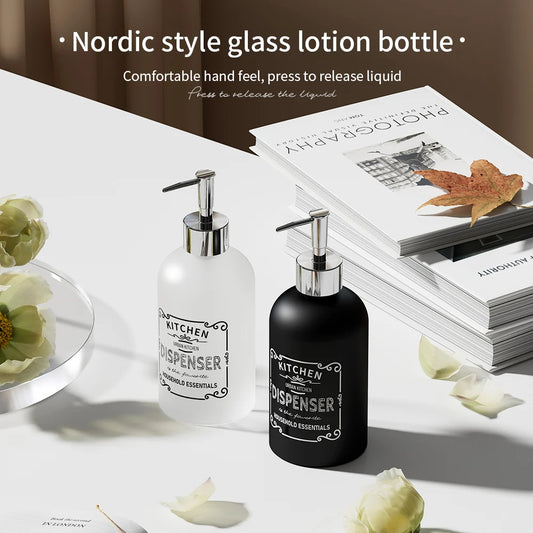 410ml Ceramic Marble Soap Dispenser | Refillable Press Pump Ceramic Soap Dispenser Peaceful Pleasures Health and Wellness