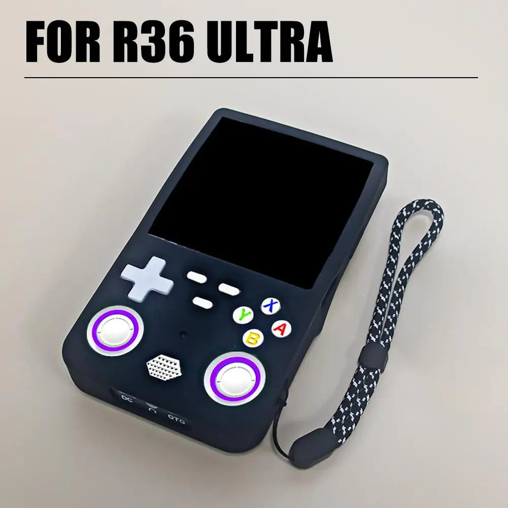 For R36 Ultra Silicone Protective Case Handheld Open-source Gaming Console, Dustproof Storage Box, Simple Solid Color Shell. Peaceful Pleasures Health and Wellness