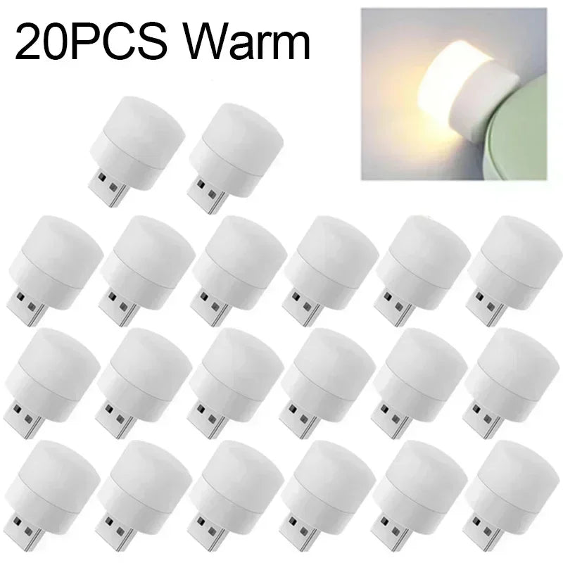 Mini USB LED Night Light – Plug-In Portable Lamp for Reading