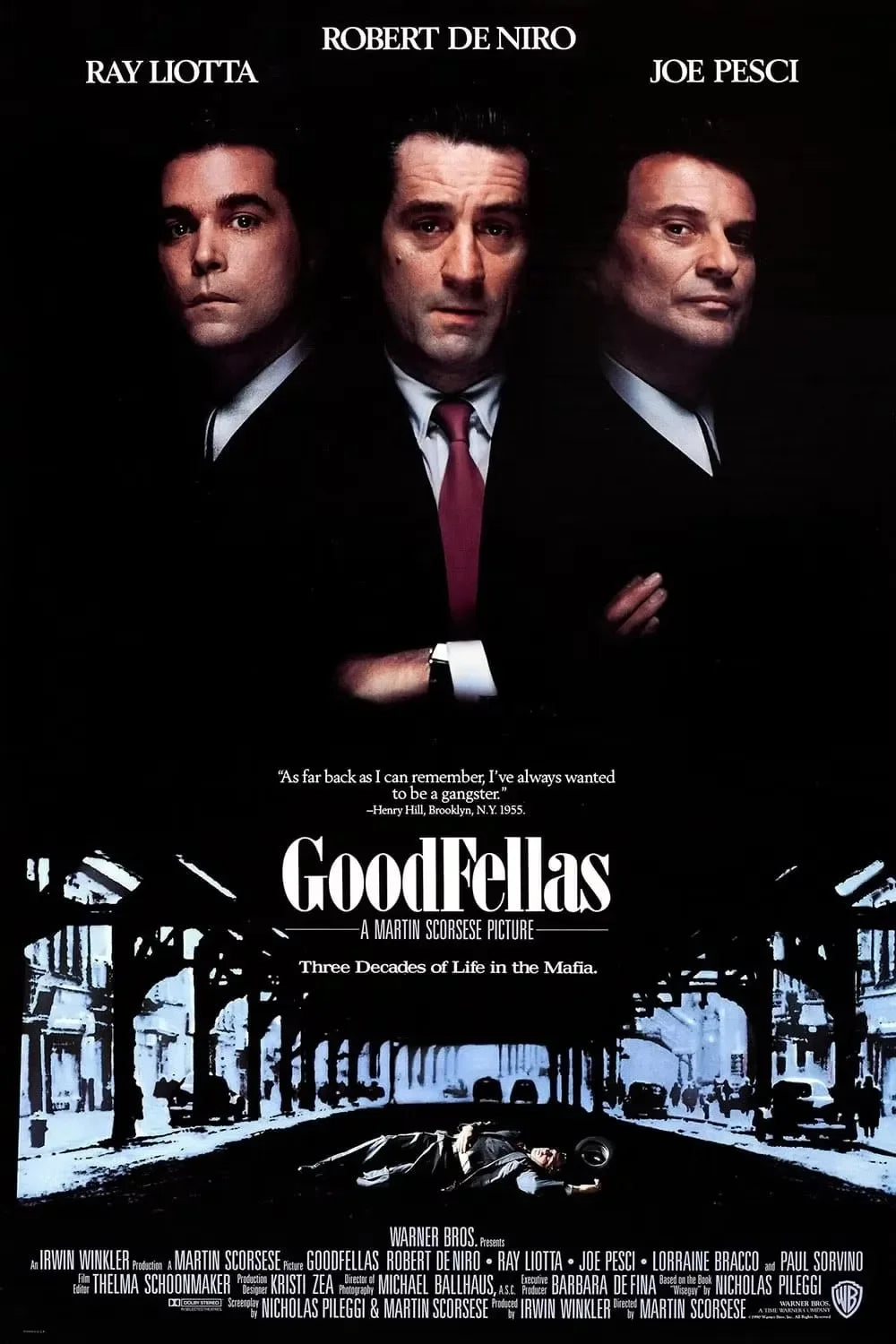 Goodfellas Retro Movie Poster Canvas Wall Art | Unframed Print