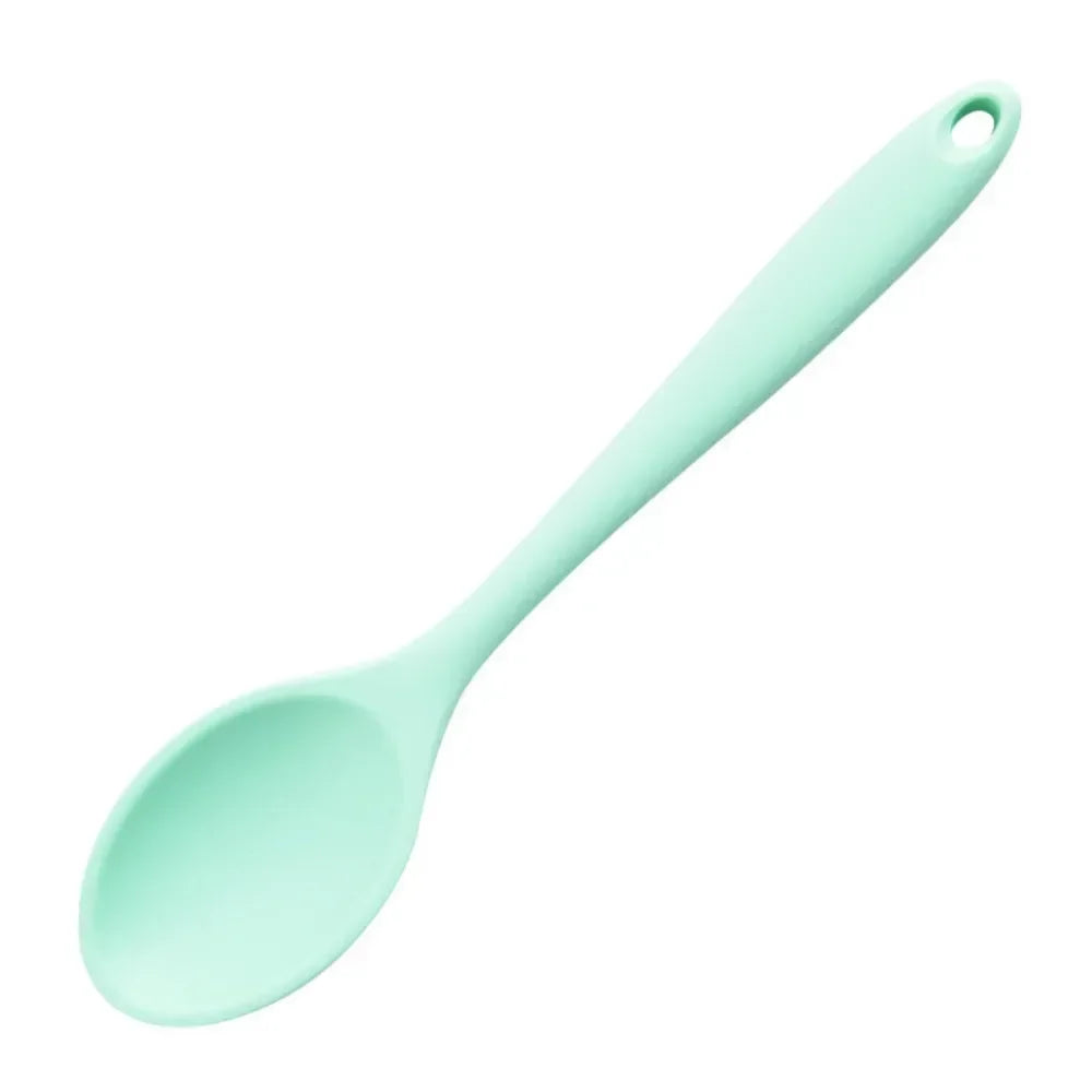 Food Grade Silicone Soup Spoon – Long Handle, Heat Resistant