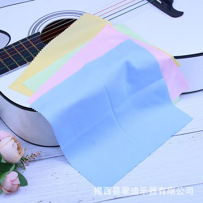 Microfiber Cleaning Polishing Polish Cloth 4 Colors Universal Musical