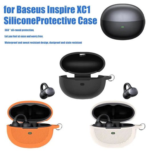 Baseus Inspire XC1 Silicone Case | Scratch-Resistant + Carabiner Earbuds Silicone Case Oasis Select