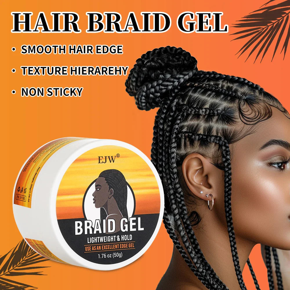 EJW Hair Braid Gel & Styling Wax – Edge Control & Curl Define