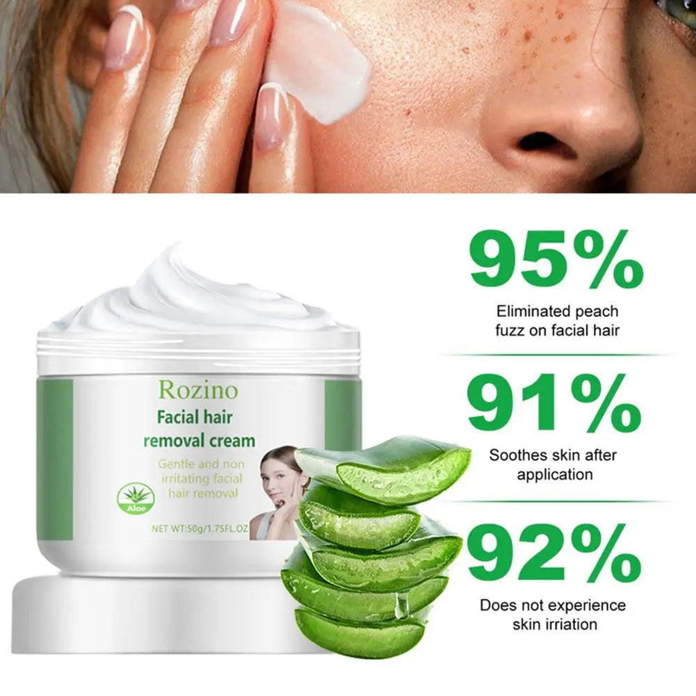 Facial Hair Removal Cream – Gentle, Painless Upper Lip & Chin