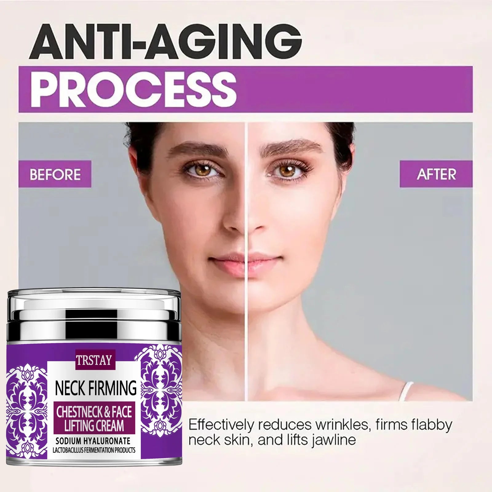 Collagen Face & Neck Tightening Cream,Neck Firming Cream for Reduce Double Chin Neck Firming and Lifting Anti Wrinkle Neck Moist Peaceful Pleasures Health and Wellness
