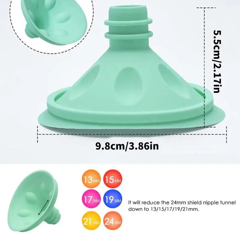 Silicone Breast Flange Insert Reducer 13–24mm | Pump Fit