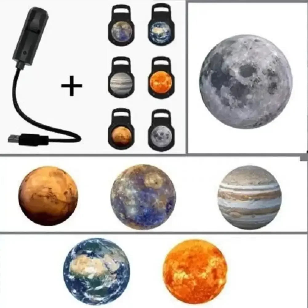 USB Plug-in Projection Lamp Planet Christmas Halloween Theme Replacement Light For Bedroom Ceiling Decor Peaceful Pleasures Health and Wellness