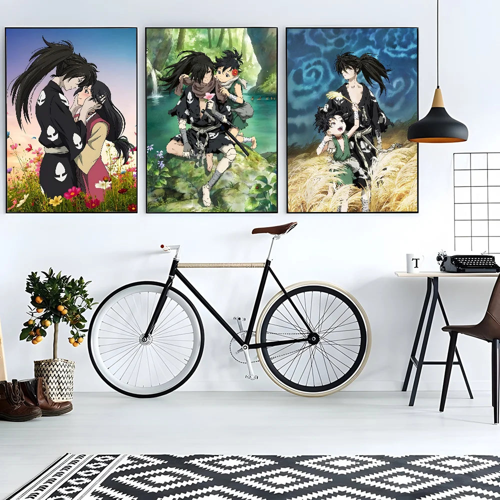 Dororo Anime HD Wall Poster – Waterproof PVC Sticky Decal Anime Wall Poster Peaceful Pleasures Health and Wellness