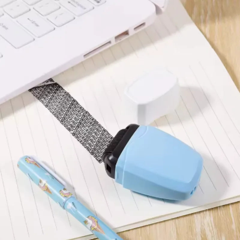 Identity Protection Roller Stamp Stop ID Identity Theft Identification Shielding Privacy Secret And Address Shielder Peaceful Pleasures Health and Wellness