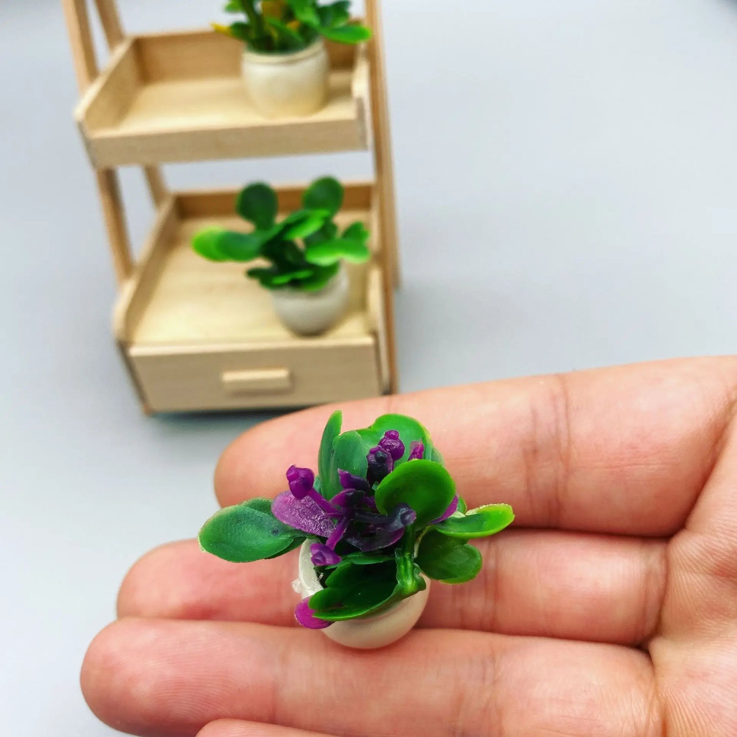 Furniture Potted Miniature Artificial Tiny Bonsai Model Mini Flowerpot Fake Succulent Plant Greenery Ornament Fairy Garden Gnome Peaceful Pleasures Health and Wellness C