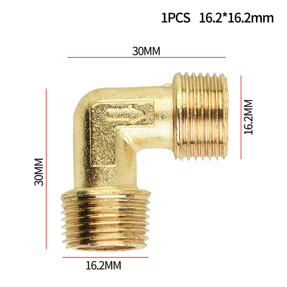 Air Compressor Fittings Brass 90 Degree Male Thread Check Valve Elbow