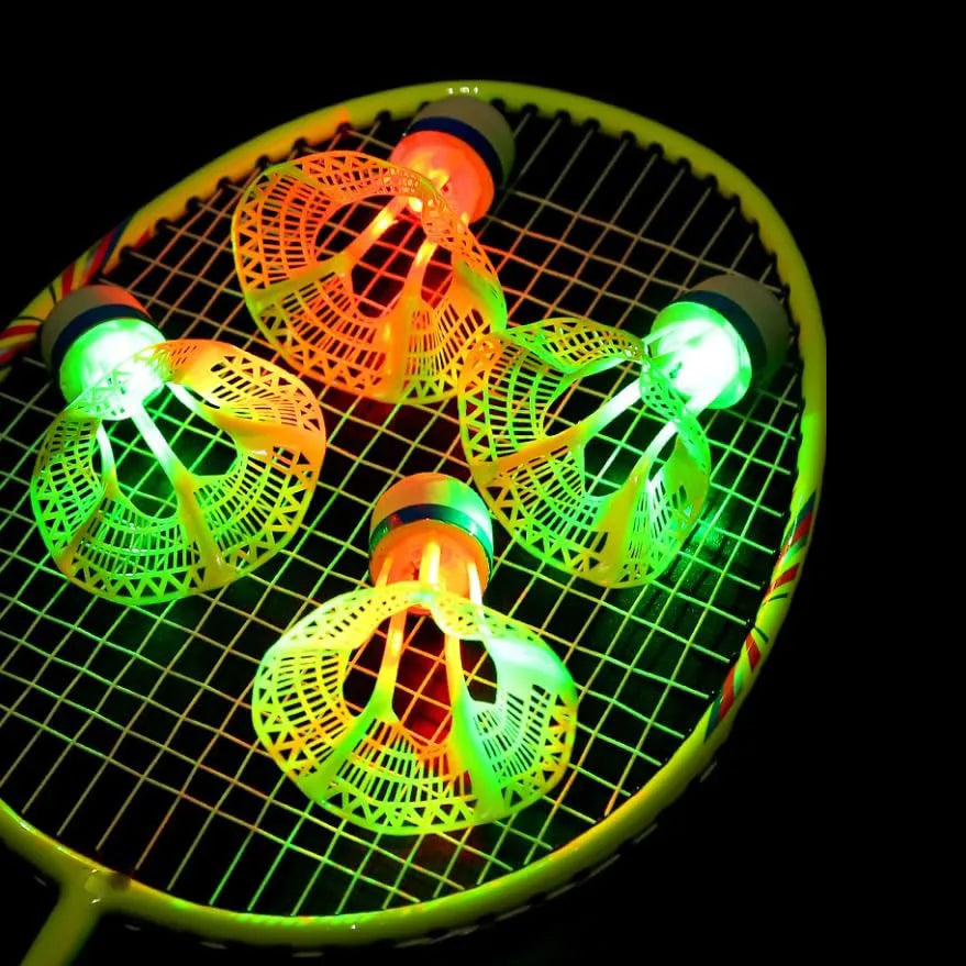 LED Glow Badminton Shuttlecocks – Light-Up Night Birdies 1/2/5 Pk