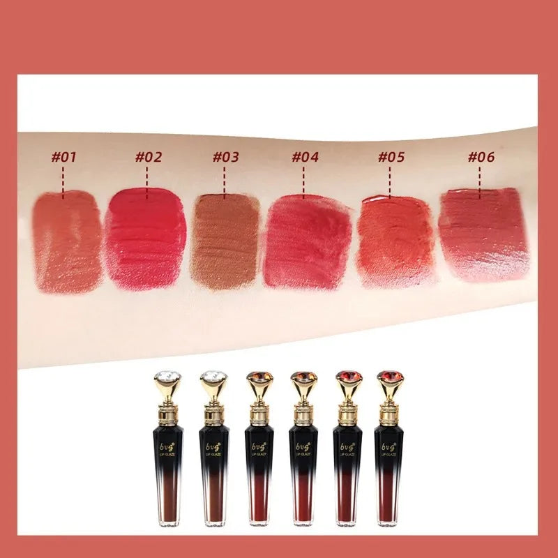 Lip Gloss Durable Moisturizing Waterproof Non-fading Non-stick Cup Color Durable Velvet Matte Lip Gloss Cosmetics For Women Peaceful Pleasures Health and Wellness