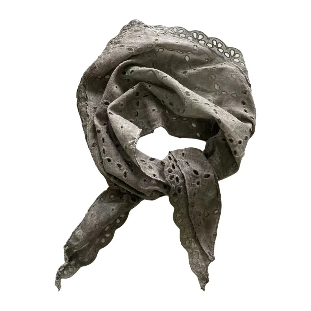 Lightweight Cotton Triangle Scarf – Head Wrap & Neck Bandana