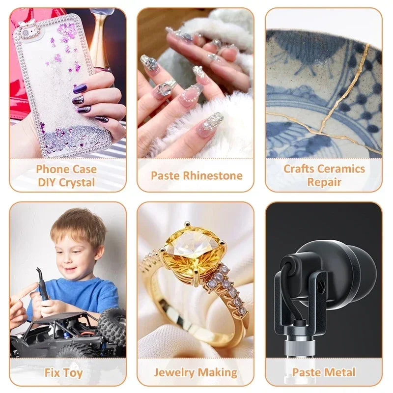 E6000 Rhinestone Crystal Craft Glue – Strong Clear Adhesive