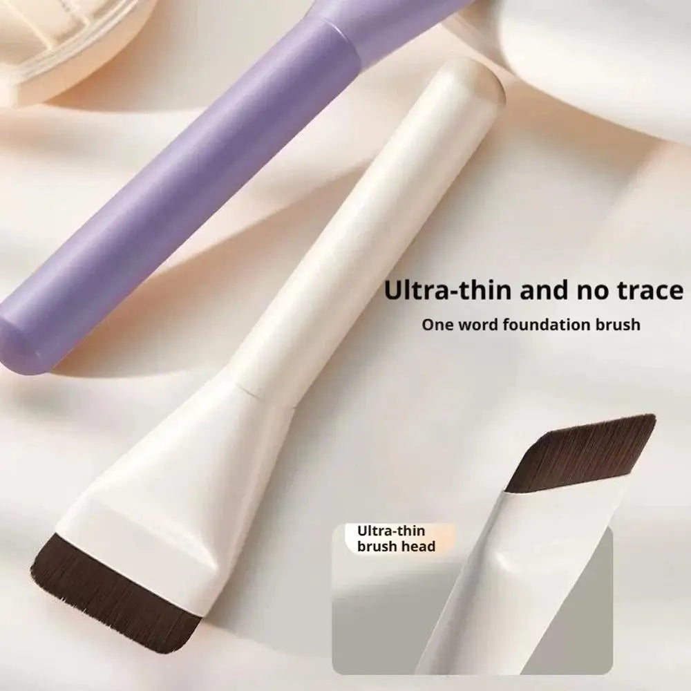 Flat-Head Foundation Brush – Ultra-Thin Traceless Makeup Tool