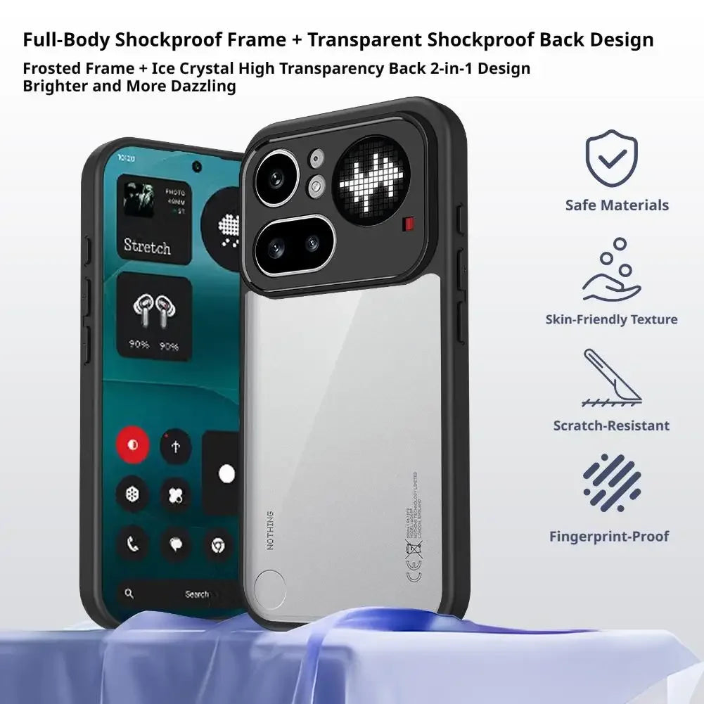 Transparent Matte TPU Silicone Case For Nothing Phone 4A/4A Pro Shockproof Bumper Protection Anti Fingerprint Phone Accessories Peaceful Pleasures Health and Wellness