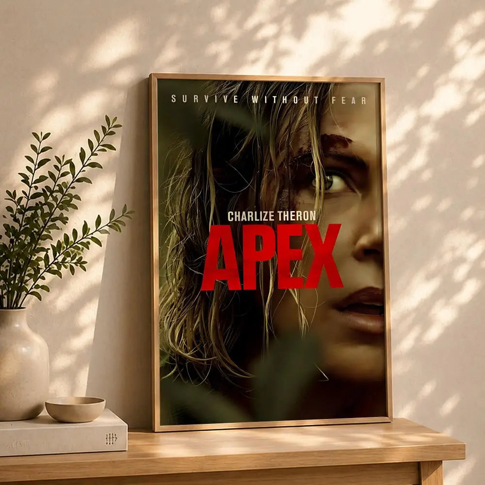 Movie-Apex HD Self-Adhesive Waterproof Poster | Wall Art Decor Wall Art Poster Peaceful Pleasures Health and Wellness White6 50X70cmNoframe