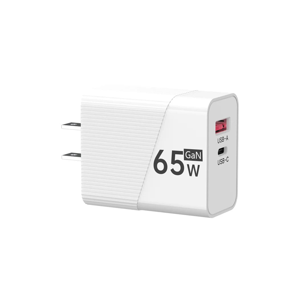 65W GaN USB-C Fast Charger – EU/US/UK Plug | iPhone & Samsung