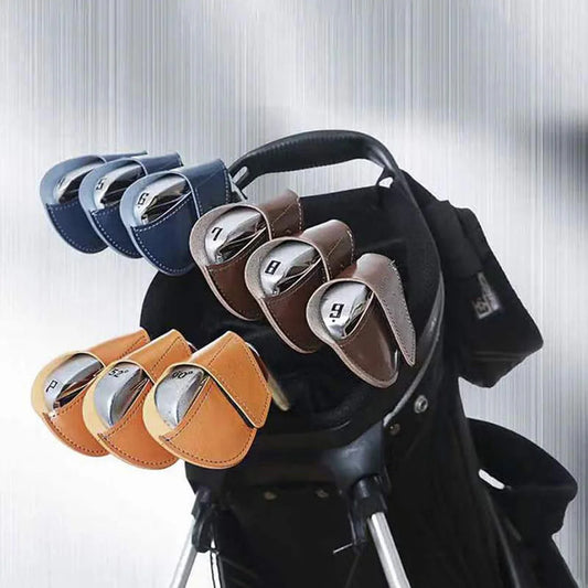Portable Putter Cover PU Lightweight Golf Head Leather Cover Golf Accessoires for Golfers Peaceful Pleasures Health and Wellness