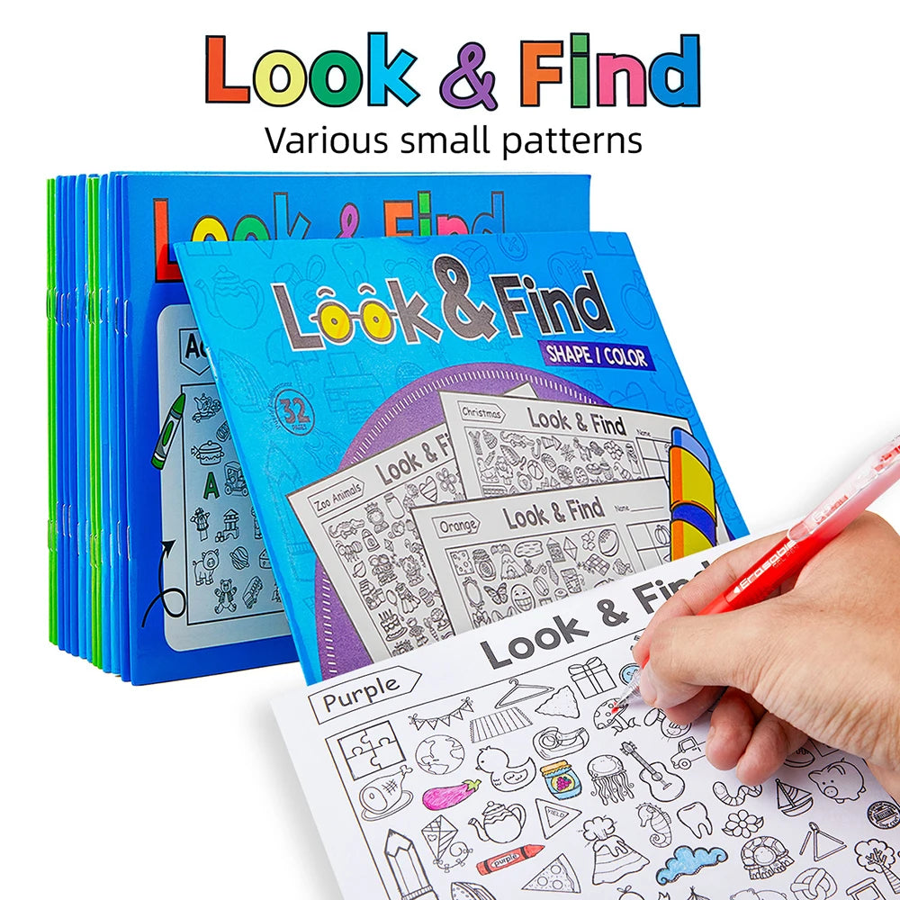 Coloring Book Look Find Student Puzzle Interesting Items Focus