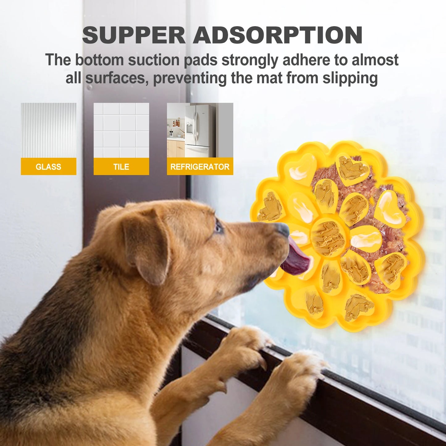Pet Slow Feeder Bowl Licking Pad Lick Suction Cup Choke Proof