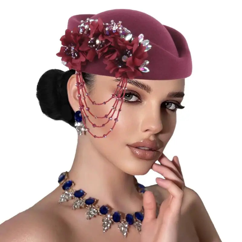 Women's British Retro Beret | 3D Floral Vintage Hat