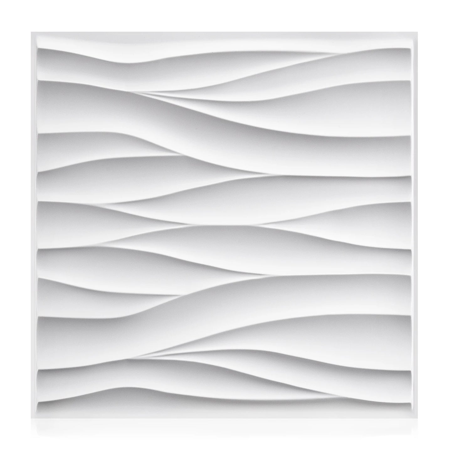 20/30pcs 3D pvc wall panels for indoor wall decoration, for living room hall bedroom hotel office,including tape Peaceful Pleasures Health and Wellness WHITE 30pcs
