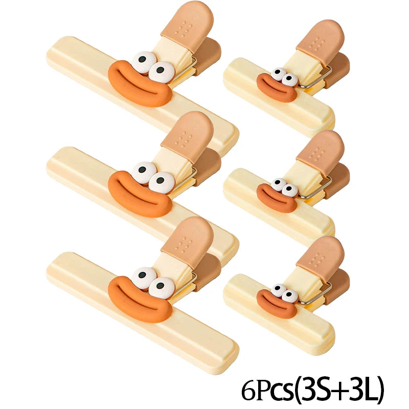 Food Sealing Clips Set – Moisture-Proof Bag Clips (2/3/6 Pcs)