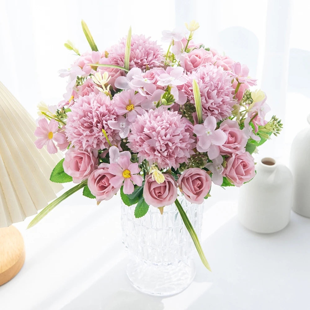 Artificial Silk Rose Bouquet | Wedding, Home & Party Décor
