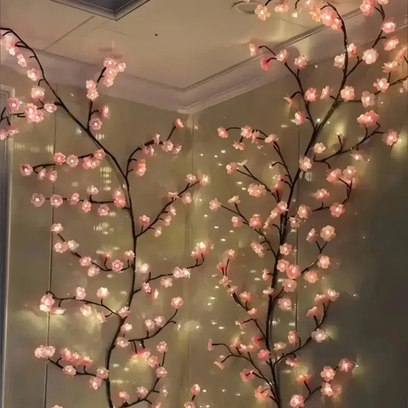 LED Cherry Blossom Branch Lights | Bendable Décor Indoor/Outdoor