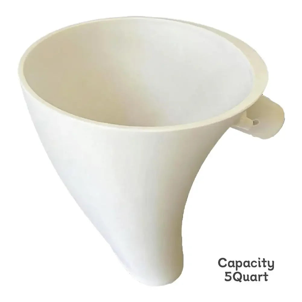 For Artisan Ksm150 5 Enables Guided Pouring Easy Pouring Design Flour Funnel - Prevents Spills & Messes, Kitchen Aid Funnel Tool Peaceful Pleasures Health and Wellness White