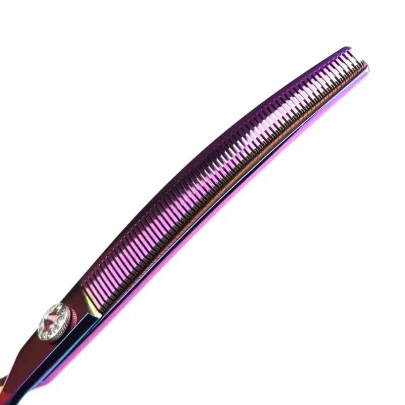 7.25" Professional Dog Grooming Curved Thinning Scissors 440C