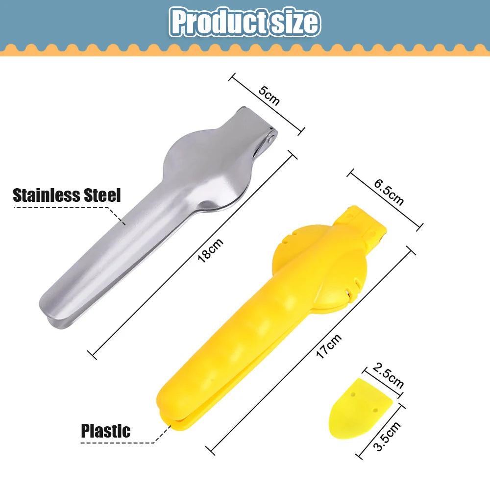 2-in-1 Chestnut Cutter & Nut Cracker | Stainless Steel Lever Design – Easy Open Tool