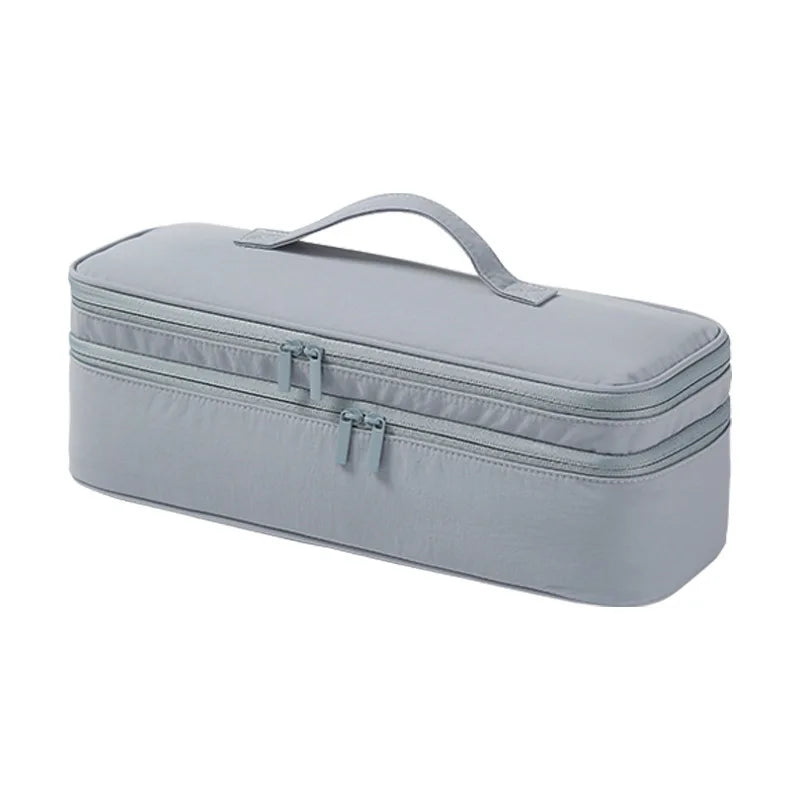 Large Capacity Carring Hair Dryer Storage Bag Dustproof Travel Case Multi-Pocket Organizer Pouch for Dyson Curling Hair Dryer Peaceful Pleasures Health and Wellness Gray