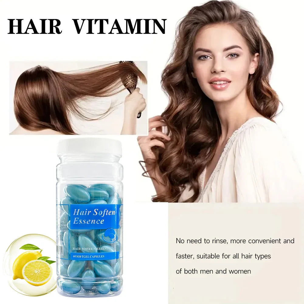 Keratin Hair Oil Serum – Vitamin Capsule Complex, 60g